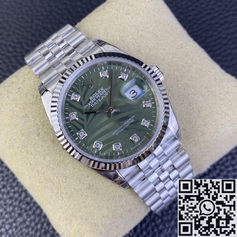 VS Factory Replica Rolex Datejust M126234-0055 Olive Green Dial