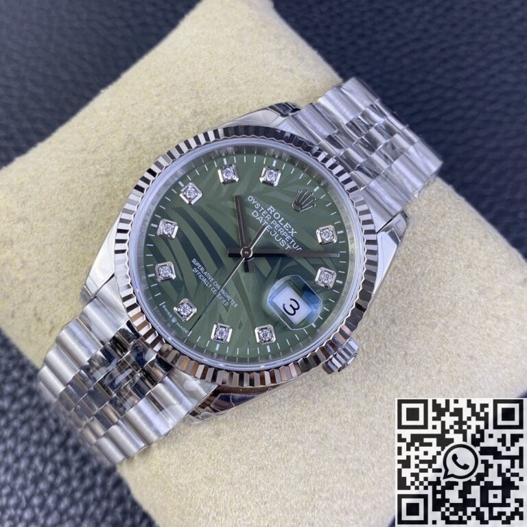 VS Factory Replica Rolex Datejust M126234-0055 Olive Green Dial