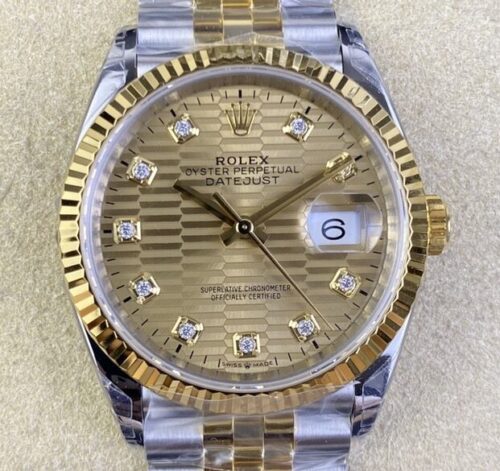 VS Factory Replica Rolex Datejust M126233-0045 Gold Watch Size 36mm