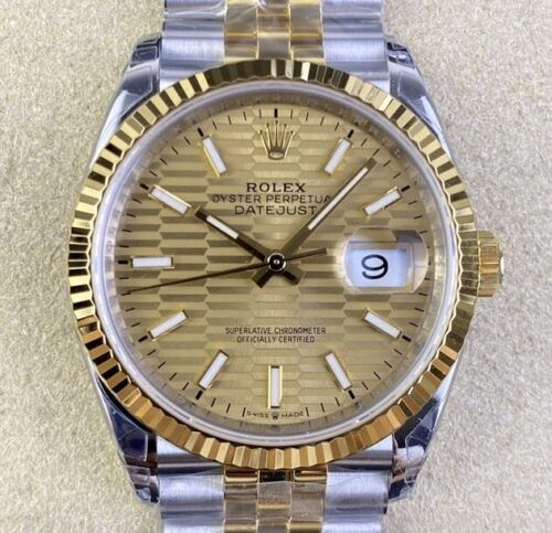 VS Factory Rolex Datejust Replicas M126233-0039 Gold Watch 36mm