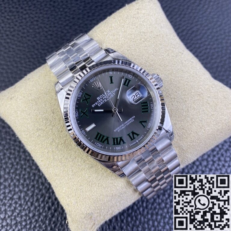 VS Factory Fake Rolex Datejust Watch M126234-0045 Slate Gray Dial Size 36mm 