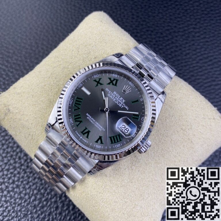 VS Factory Fake Rolex Datejust Watch M126234-0045 Slate Gray Dial Size 36mm 