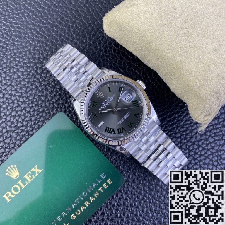 VS Factory Fake Rolex Datejust Watch M126234-0045 Slate Gray Dial Size 36mm 