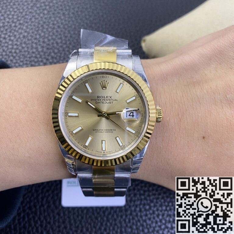 VS Factory Fake Rolex Datejust M126333-0009 Gold Watch