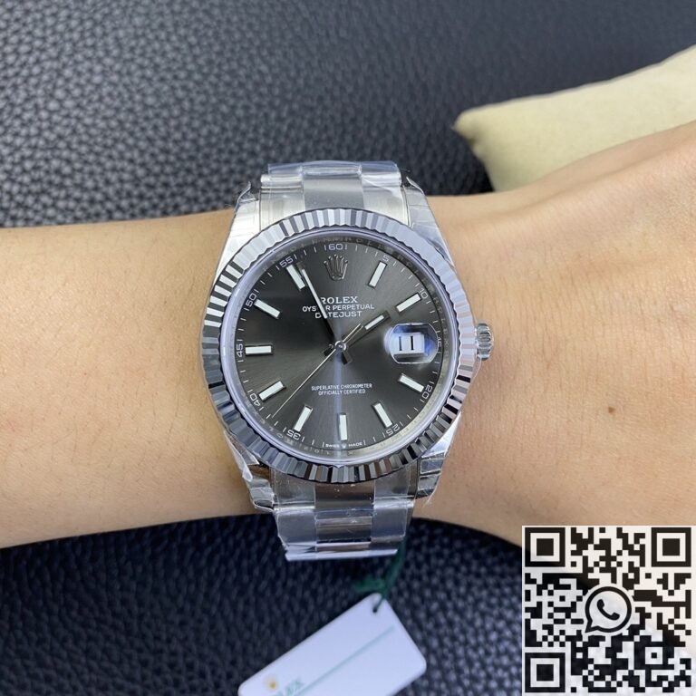 VS Factory Best Fake Rolex Datejust M126334-0013 Grey Dial