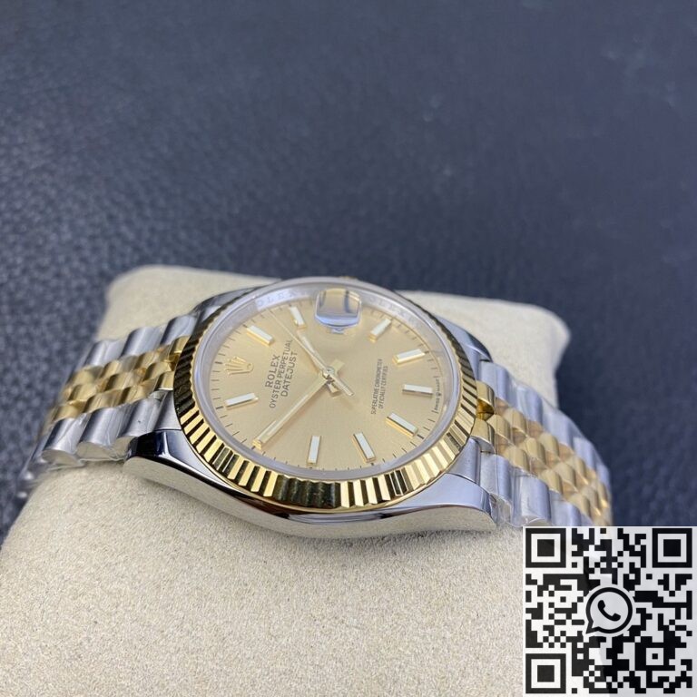 EW Factory Best Fake Rolexs Datejust M126233-0015 Gold Watch