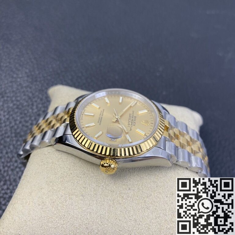 EW Factory Best Fake Rolexs Datejust M126233-0015 Gold Watch