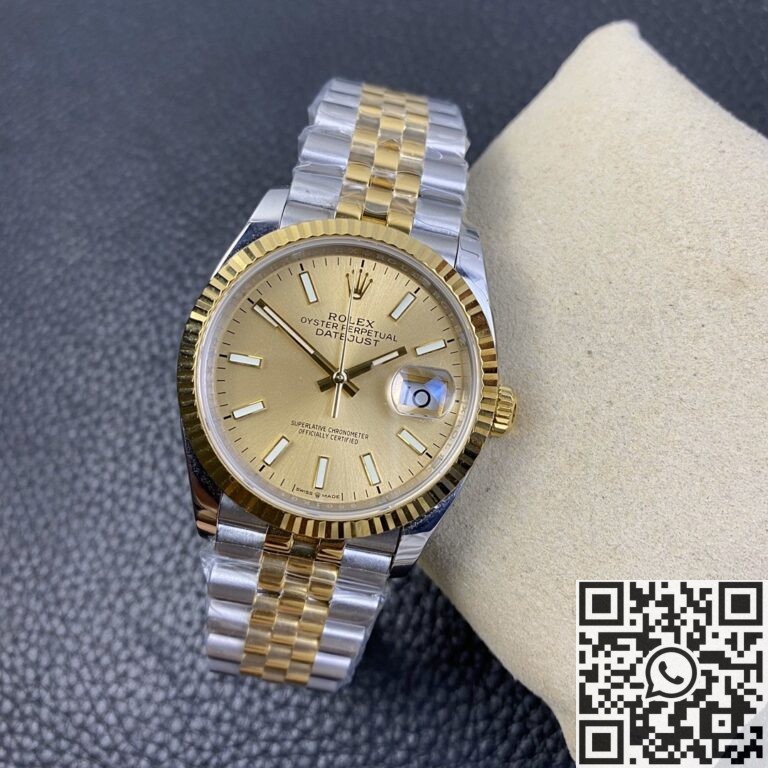 EW Factory Best Fake Rolexs Datejust M126233-0015 Gold Watch