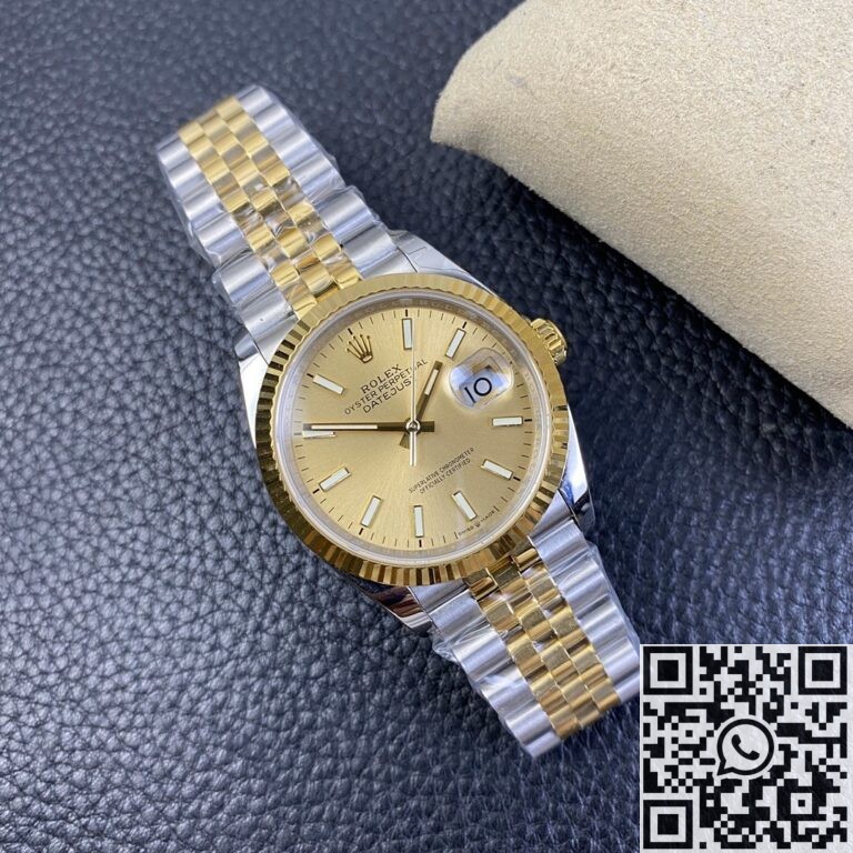 EW Factory Best Fake Rolexs Datejust M126233-0015 Gold Watch