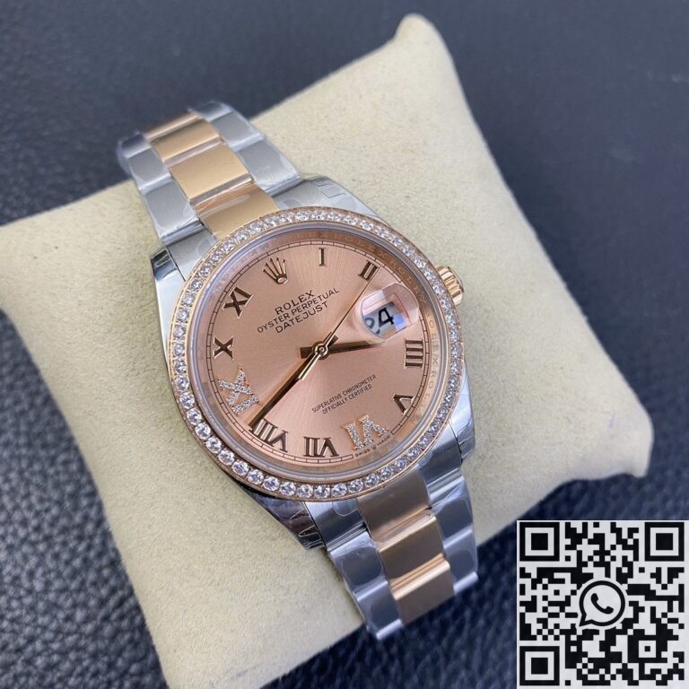 EW Factory Fake Rolex Datejust M126281RBR-0016 Rose Gold Watch