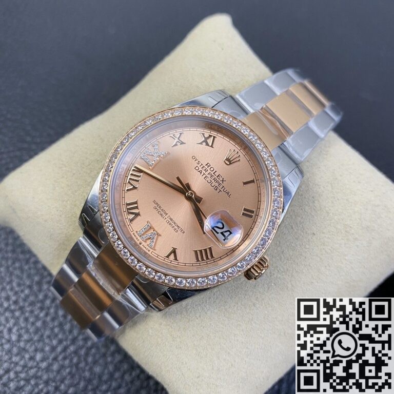 EW Factory Fake Rolex Datejust M126281RBR-0016 Rose Gold Watch