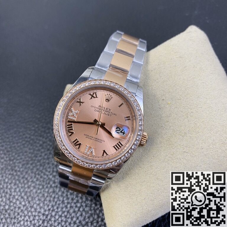 EW Factory Fake Rolex Datejust M126281RBR-0016 Rose Gold Watch