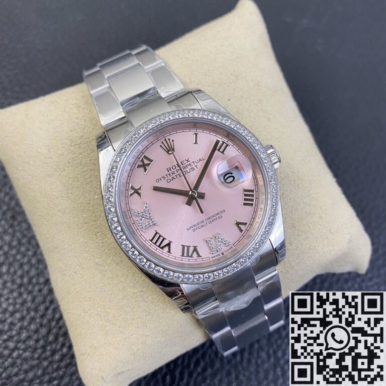 EW Factory Replica Rolex Watch Datejust M126284RBR-0024 Pinkr Dial