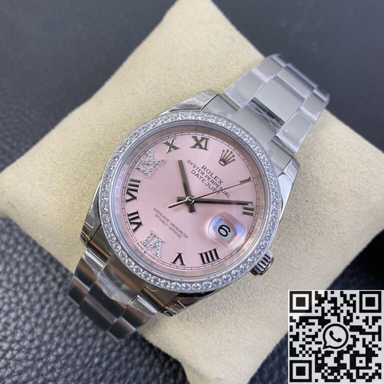 EW Factory Replica Rolex Watch Datejust M126284RBR-0024 Pinkr Dial