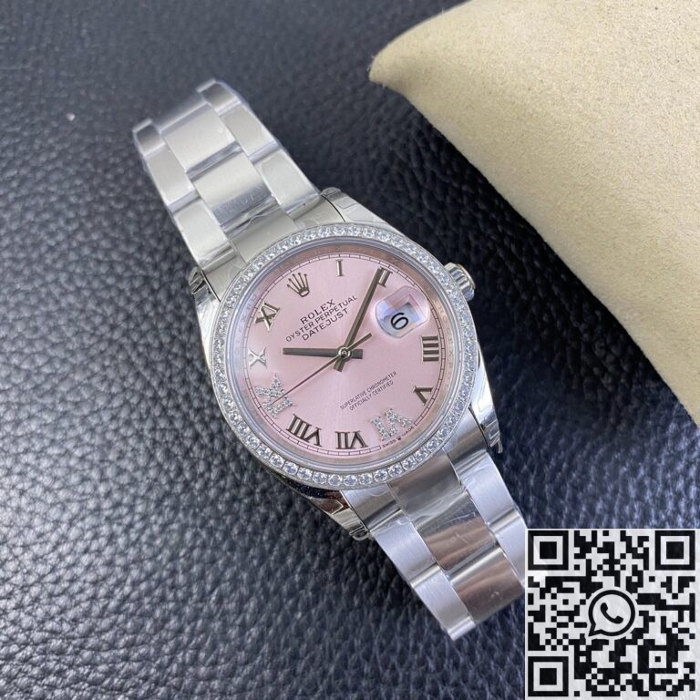 EW Factory Replica Rolex Watch Datejust M126284RBR-0024 Pinkr Dial