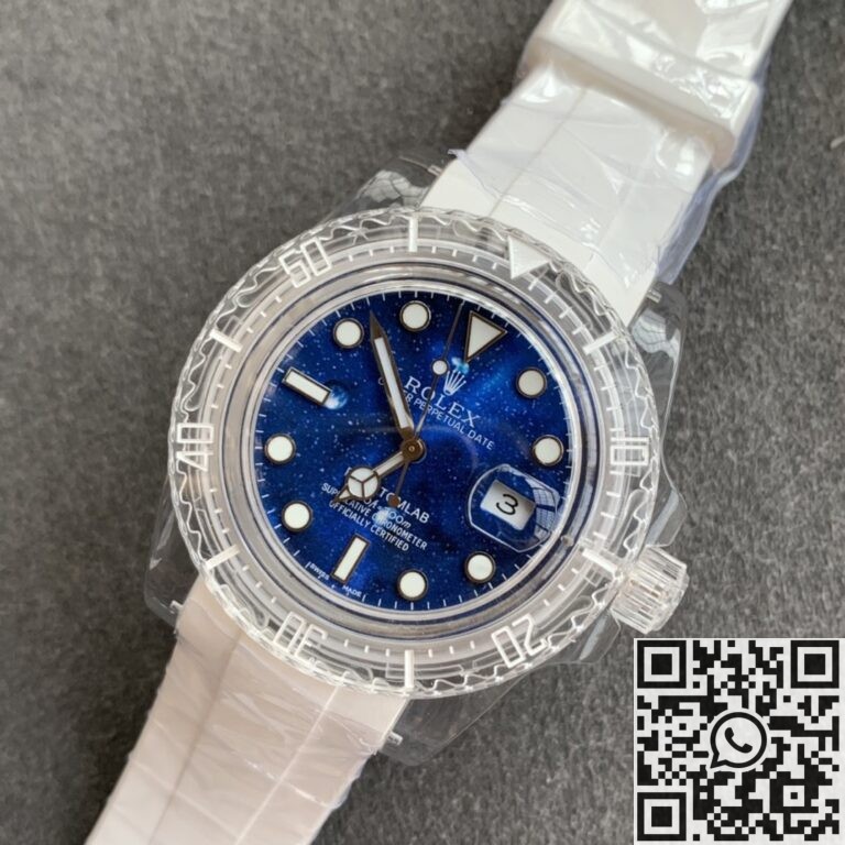 CH Custom Acrylic Clear Rolex Submariner Blue Star Dial