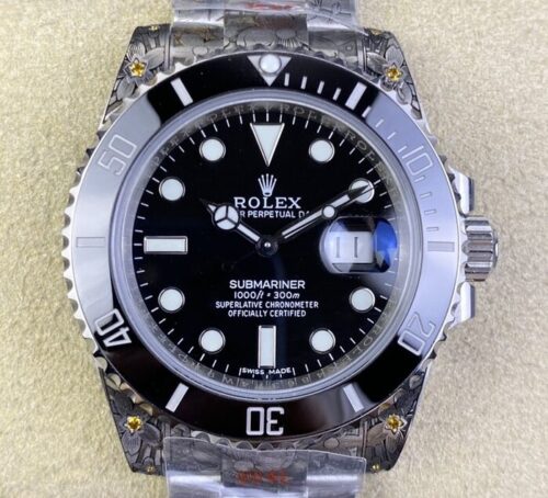 CH Custom Carving Tattoo Craft Rolex Submariner 116610LN