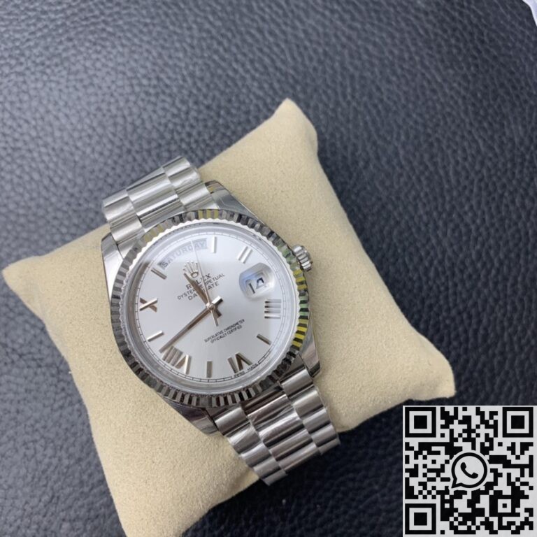 EW Factory Fake Rolex Day Date M228236-0010 White Dial