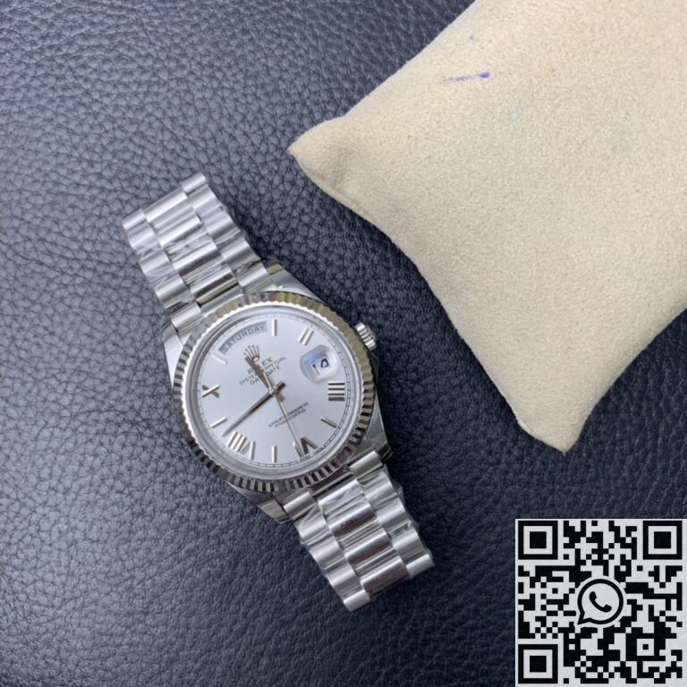 EW Factory Fake Rolex Day Date M228236-0010 White Dial