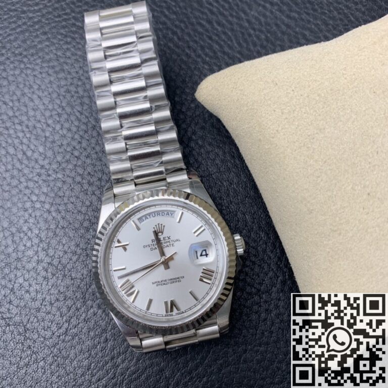 EW Factory Fake Rolex Day Date M228236-0010 White Dial