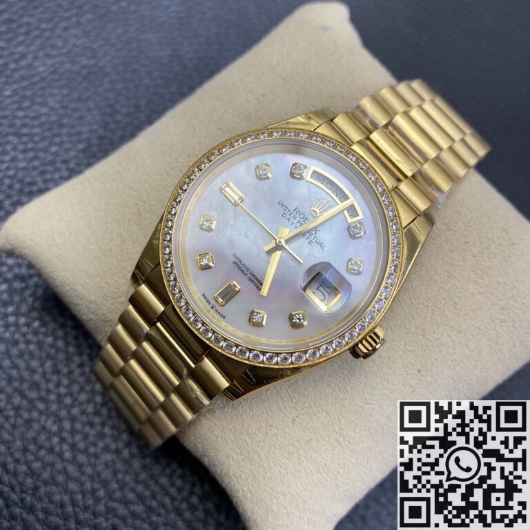 EW Factory Replica Rolex Day Date M128348RBR-0017 Ladies Gold Watch