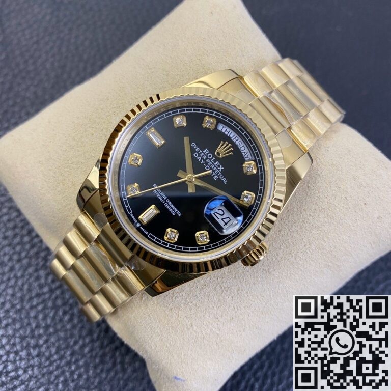 Rolex Air king Replica Day Date M128238 Rose Gold Diamond