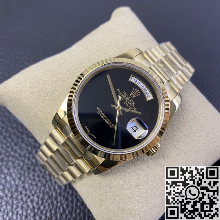 Custom Swiss Replica Rolex Day Date Dials Gold BP Factory