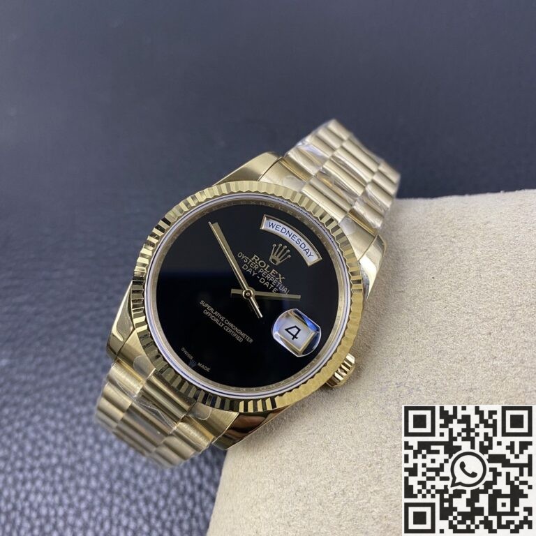 Custom Swiss Replica Rolex Day Date Dials Gold BP Factory