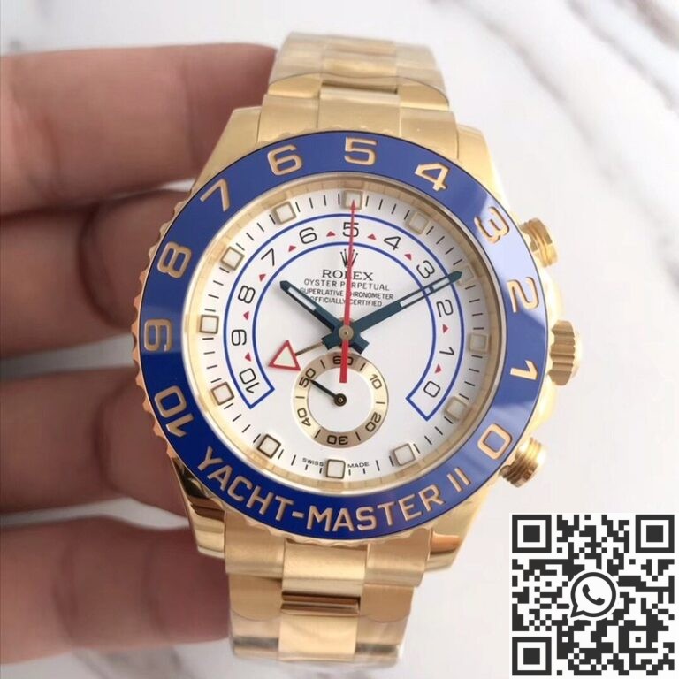 JF Factory Fake Rolex Yacht Master II 116688-78218 Gold Watch