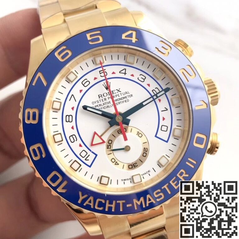 JF Factory Fake Rolex Yacht Master II 116688-78218 Gold Watch