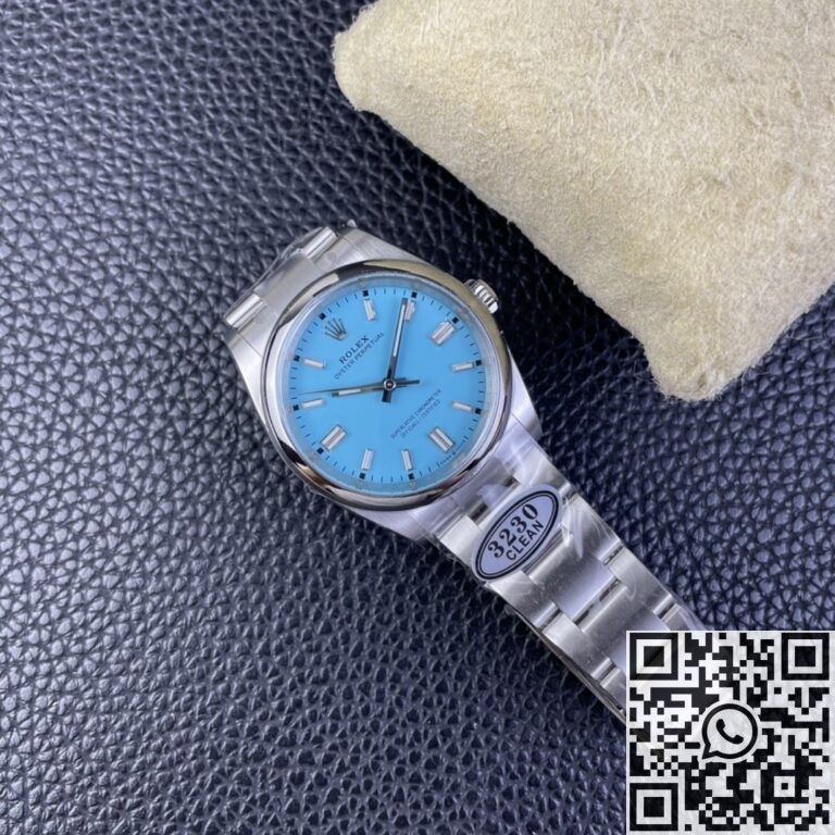 Clean Factory Fake Rolex Oyster Perpetual M126000-0006 Tiffany Blue Dial Watches