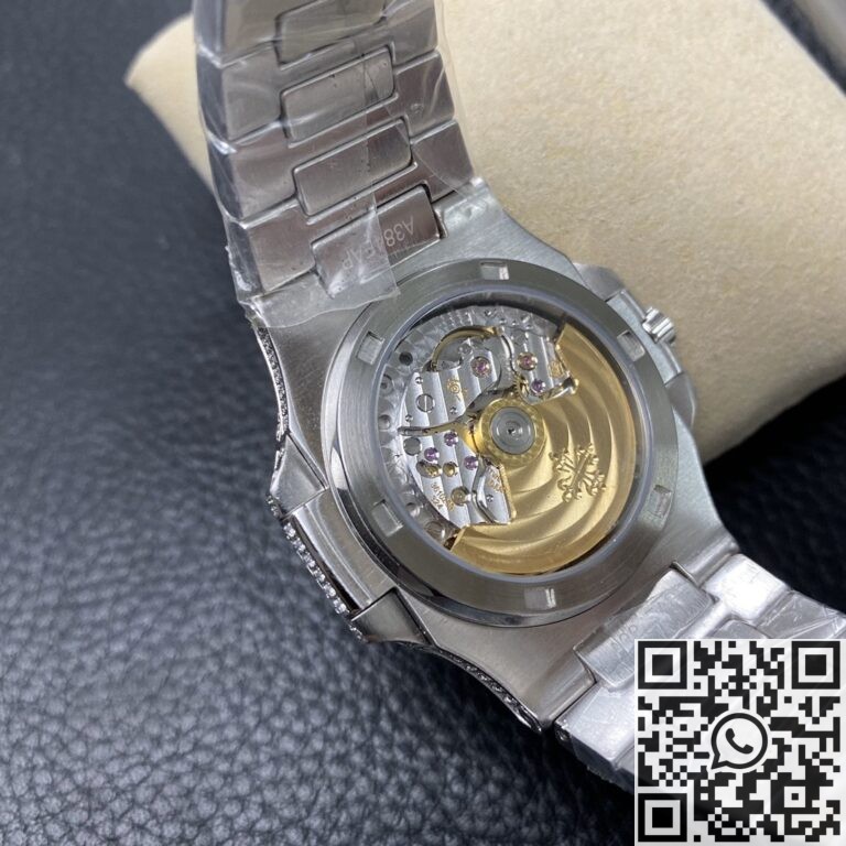 R8 Factory Fake Patek Philippe Nautilus 5711 Full Diamond Watch