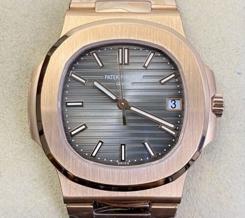 PPF Factory Fake Patek Philippe Nautilus 5711R-001 Rose Gold Watches