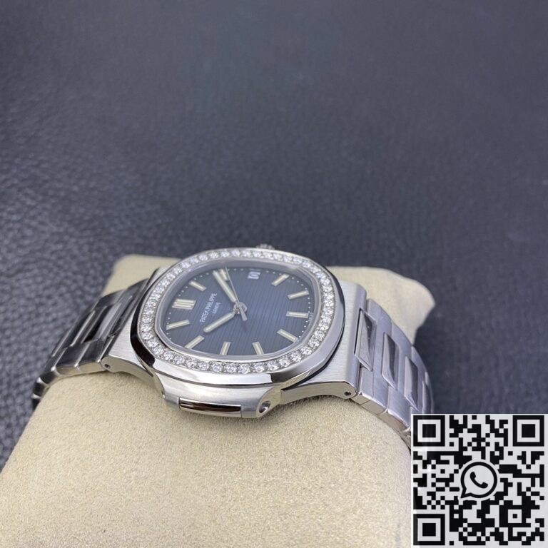 PPF Factory Fake Patek Philippe Nautilus 5711 Diamond Bezel Watches