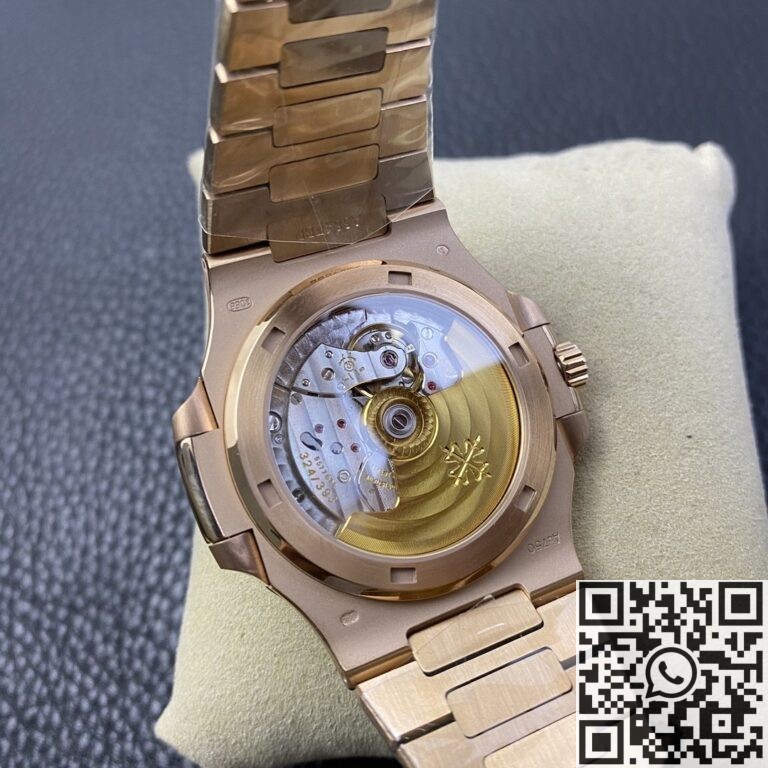 PPF Factory Replica Patek Philippe Nautilus 5711 Rose Gold Watches Diamond Bezel