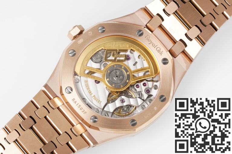 APS Factory Fake Audemars Piguet Royal Oak 15510OR.OO.1320OR.04 Rose Gold Black Dial Watch