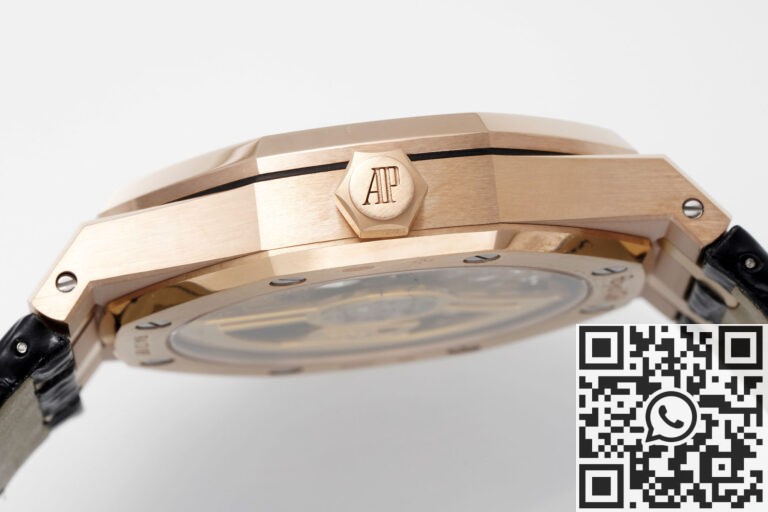 APS Factory Replica Audemars Piguet Royal Oak 15510OR.OO.D002CR.02 Rose Gold Black Dial Watch