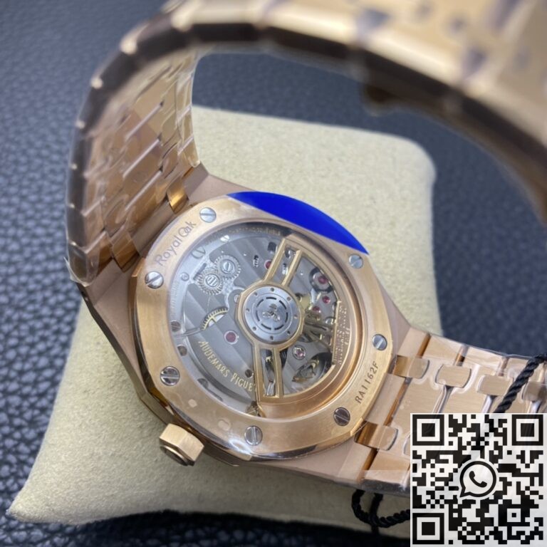 ZF Factory Replica Audemars Piguet Royal Oak 15500 Rose Gold White Dial Watch