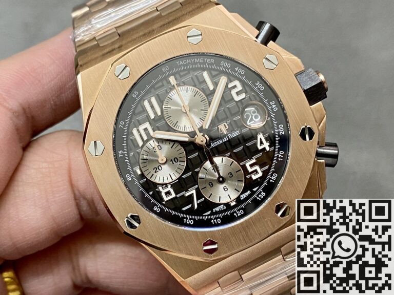 APF Factory Replica Audemars Piguet Royal Oak Offshore 26470OR.OO.1000OR.02 Gray Ruthenium Panda Plate