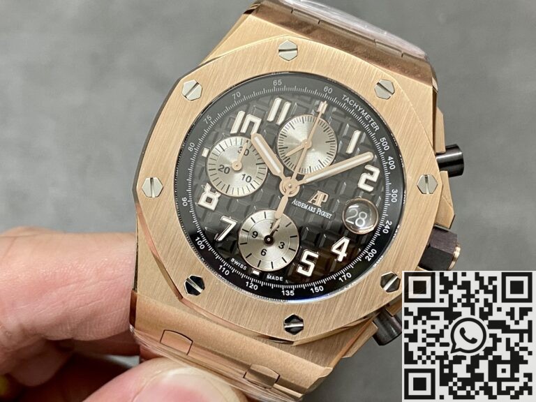 APF Factory Replica Audemars Piguet Royal Oak Offshore 26470OR.OO.1000OR.02 Gray Ruthenium Panda Plate