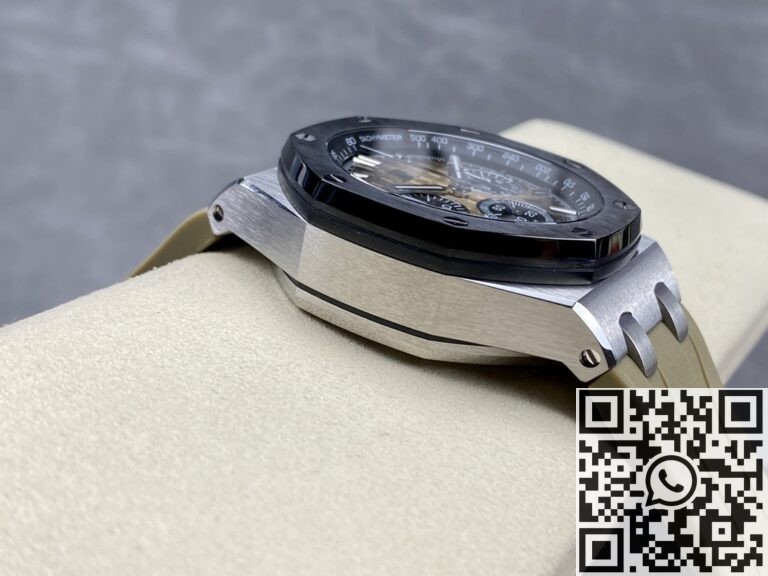 APF Factory Fake Audemars Piguet Royal Oak Offshore 26420SO.OO.A600CA.01 Light Brown Dial