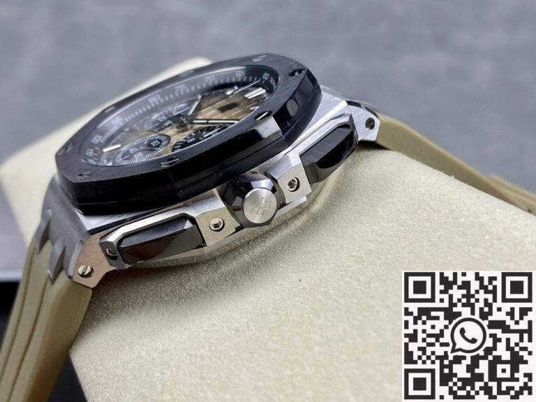 APF Factory Fake Audemars Piguet Royal Oak Offshore 26420SO.OO.A600CA.01 Light Brown Dial