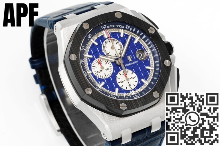 APF Factory Replica Audemars Piguet Royal Oak Offshore 26401PO.00.A018CR.01 Blue Dial Watches