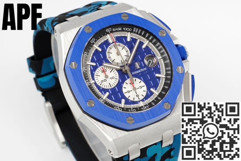 APF Factory Replica Audemars Piguet Royal Oak Offshore 26400SO.OO.A335CA.01 Blue Panda Plate