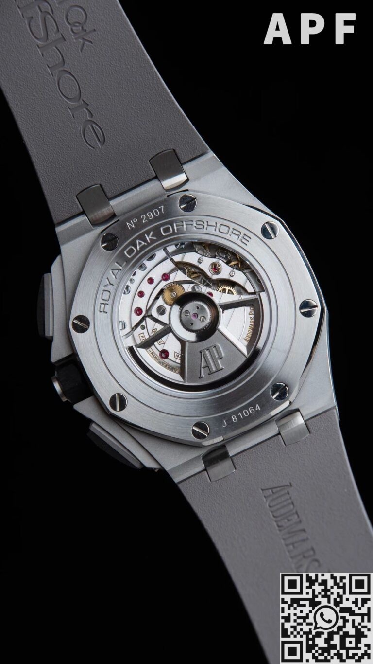 APF Factory Fake AP Royal Oak Offshore 26400IO.OO.A004CA.02 Gray Panda Plate Watch