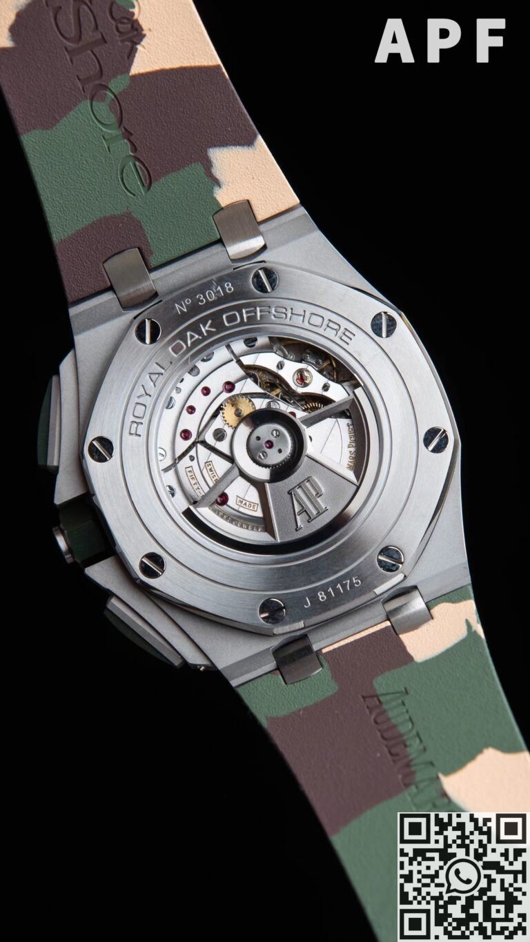 APF Factory Replica AP Royal Oak Offshore 26400SO.OO.A055CA.01 Khaki Green Panda Platter Watches