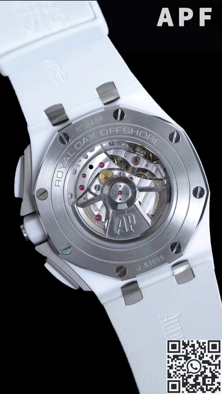 APF Factory Fake AP Royal Oak Offshore 26402CB.OO.A010CA.01 White Panda Plate Watches