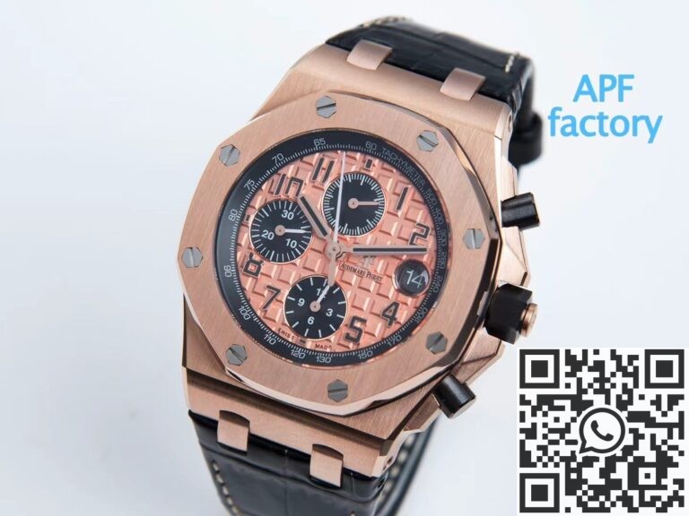 APF Factory Replica AP Royal Oak Offshore 26470OR.OO.A002CR.01 Rose Gold Dial Watches