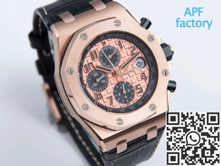 APF Factory Replica AP Royal Oak Offshore 26470OR.OO.A002CR.01 Rose Gold Dial Watches