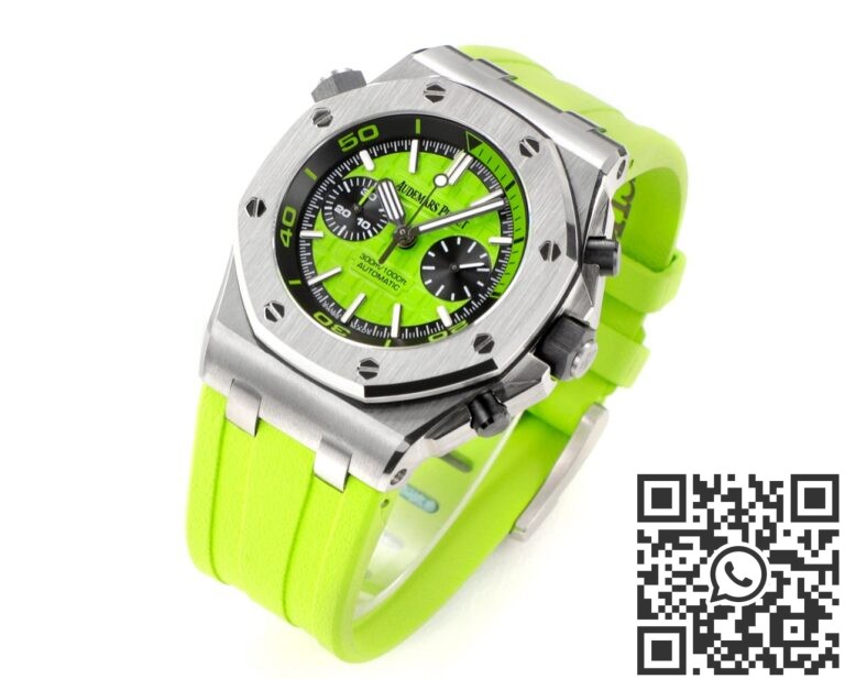 MS Factory Fake AP Royal Oak Offshore 26703ST.OO.A038CA.01 Yellow-green Panda Plate Watches